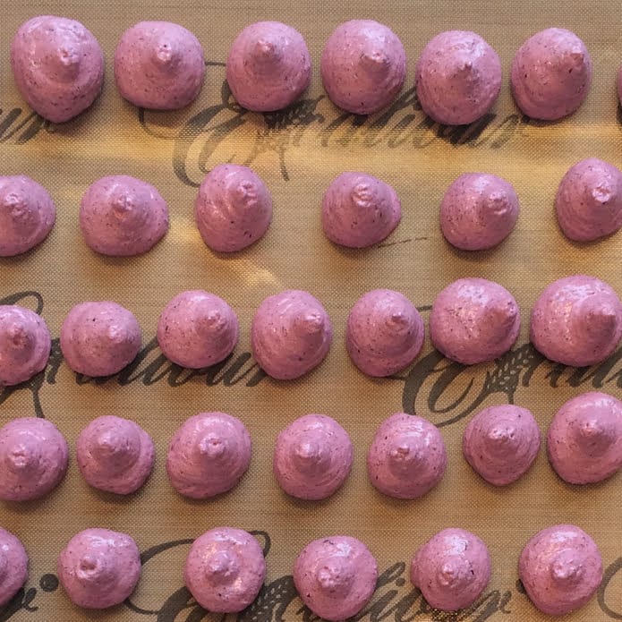 Excalibur teflonmatta med blåbärsmaräng