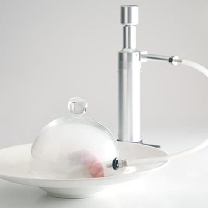 Glaskupol med ventil för rökning 18cm från 100%chef med rök