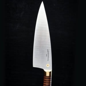 Florentine kitchen knives: Three Stainless Steel Wood & Leather