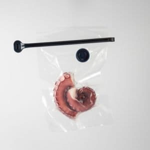 Vakuumförpackad bläckfisk med Click-it