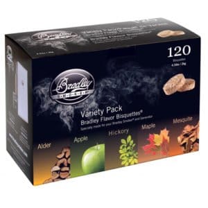 Rökbriketter till Bradley Smoker - Blandlåda 120-pack