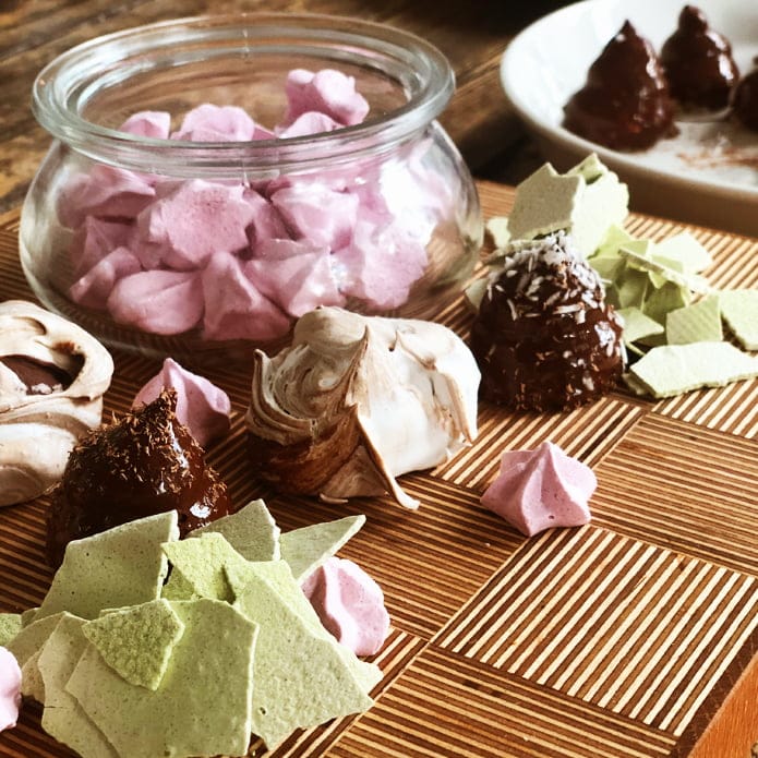 maräng maränger lingonmaräng, chokladmaräng, mumsmums och fänkålsmaräng