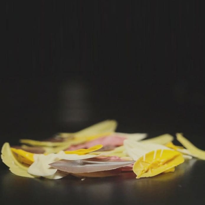 Blad gjorda med Choco Leaves spatula 02 - Silikomart - Söders gourmet