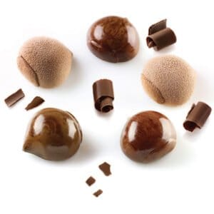 Marron Glacé 30 från Silikomart Professional är en unik form för att skapa 3D kopior av kastanjer