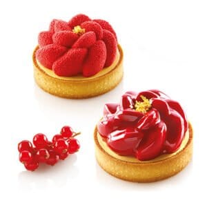 Kit Tarte ring rund Ø80mm Fleur från Silikomart - Söders gourmet