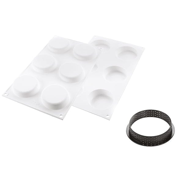 Kit Tarte ring rund Ø70mm Klassik från Silikomart - Söders gourmet form x2