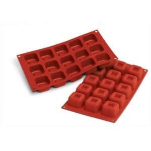 SF081 Medium Square Savarin 54ml - från Silikomart - Söders gourmet