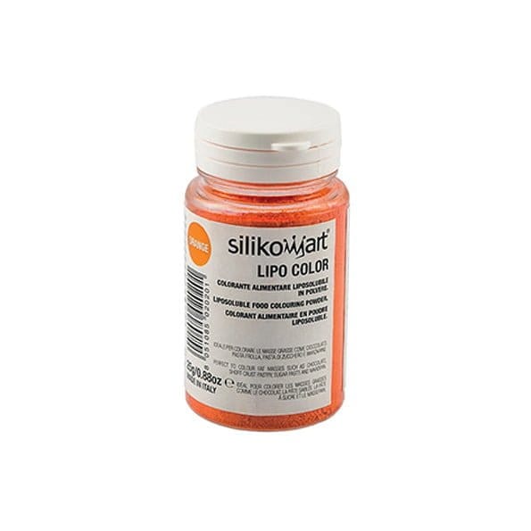 Pulverfärg för choklad ORANGE 25g - Silikomart - Söders Gourmet burk