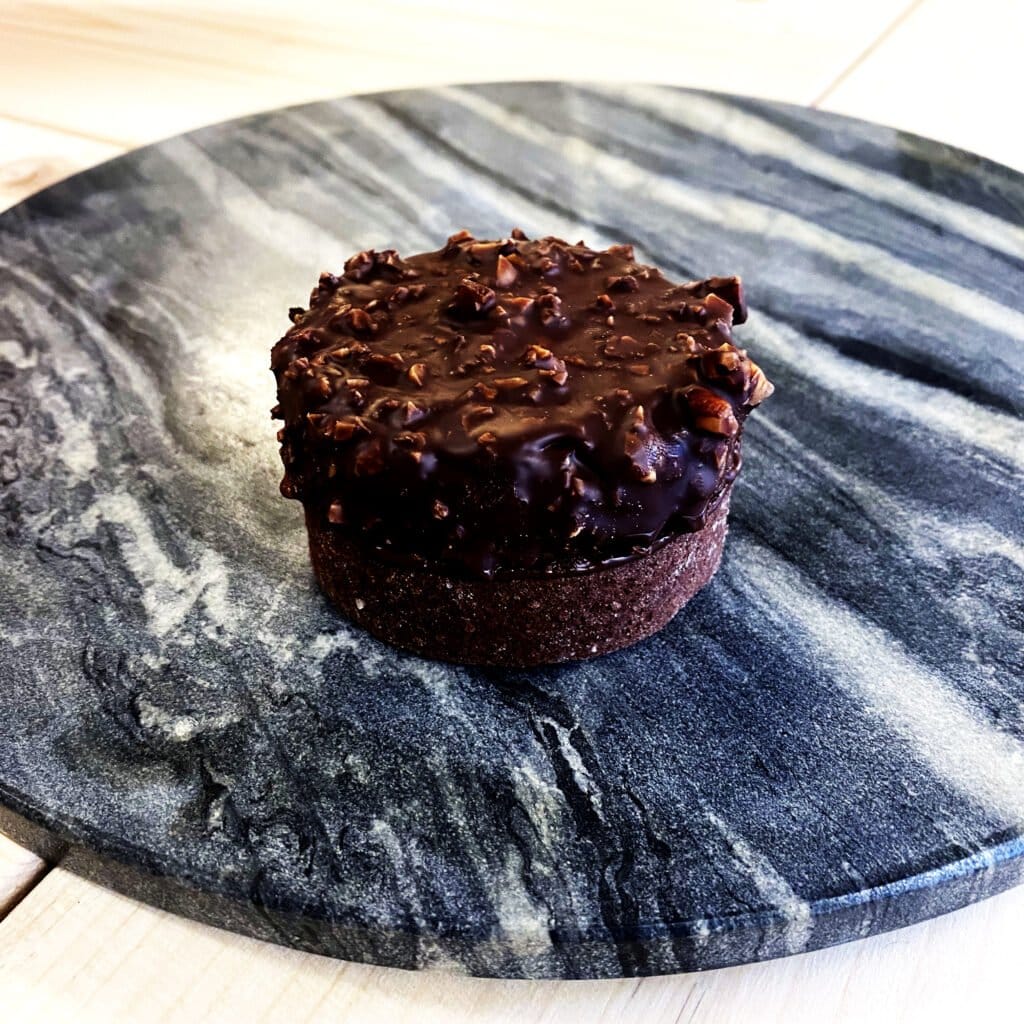 Choklad- och hasselnötstartelette recept Johan Heibert Gastronomi - Silikomart Professional - Söders gourmet