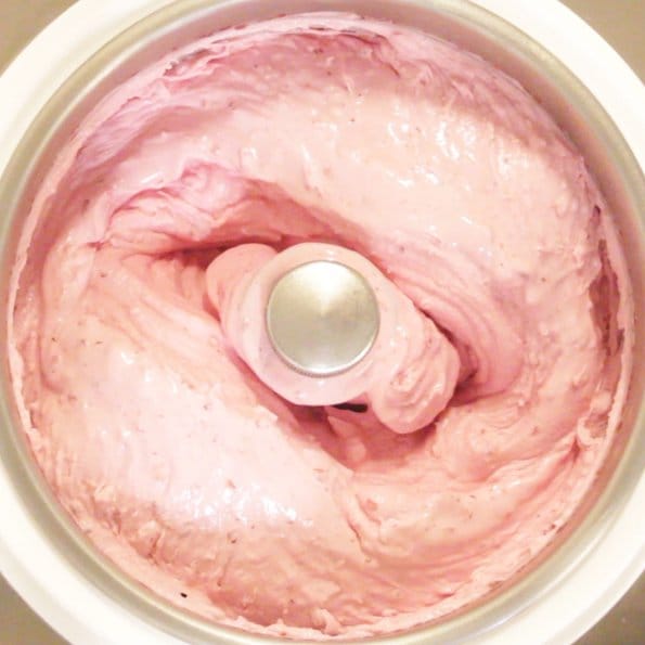 Glass på Rårörda Lingon Lingonglass Recept från Söders gourmet med Nemox glassmaskin av Johan Heibert Gastronomi