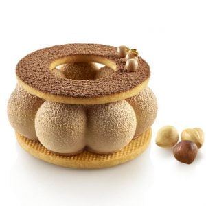 Truffle Crown 90ml - Silikonform och stansring. Volym: 90ml x 6st Mått: Ø82 x 29mm Totalvolym: 540ml Från Silikomart Professional - Söders gourmet