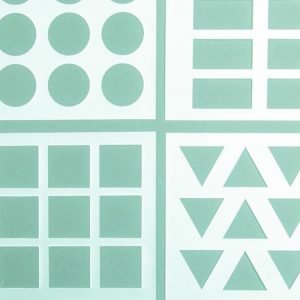 Geometriska schabloner för torkugn 4-pack