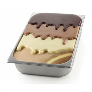 Kit Choco Gelato Topp - vacker topping för gelato i displayfrysen - Mått: 223mm x 286mm x 23mm Volym: 1050ml - Silikomart professional