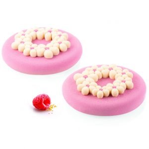 FLORA 19ml Silikonform för dekoration Ø75mm x 7,5mm Mått: Ø75mm x 7,5mm Volym: 19ml Gjutningar: 6st Totalvolym: 114ml