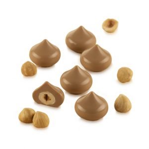 SCG57 3D -  KISS 8,5ml - Silikonform för små droppar ø28mm x  24mm Mått: Ø28mm x 24mm Volym: 8,5ml Gjutningar: 15st Totalvolym: 128,5ml