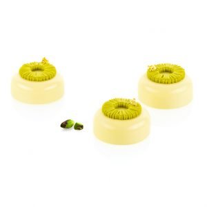 Tutù 7ml Silikonform för dekoration Ø45mm x 6,5mm Mått: Ø45mm x 6,5mm Volym: 7ml Gjutningar: 15st Totalvolym: 105ml - Silikomart Professional