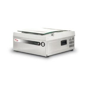 Orved Evox 25 Vakuummaskin som får plats i draglåda -Orved Evox 25 är en kompakt kammarvakuummaskin med en svetsbredd på 27cm. Perfekt för vakuumpåsar med storleken 25x30cm och 20x30cm