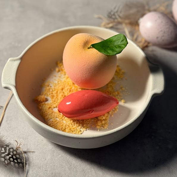 Peach Melba 2.0 påskdessert 2024